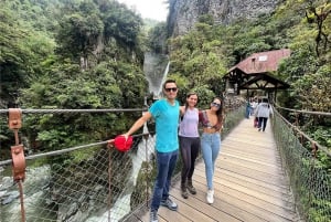 Baños berømte fossefallsrute sykkeltur og lunsj