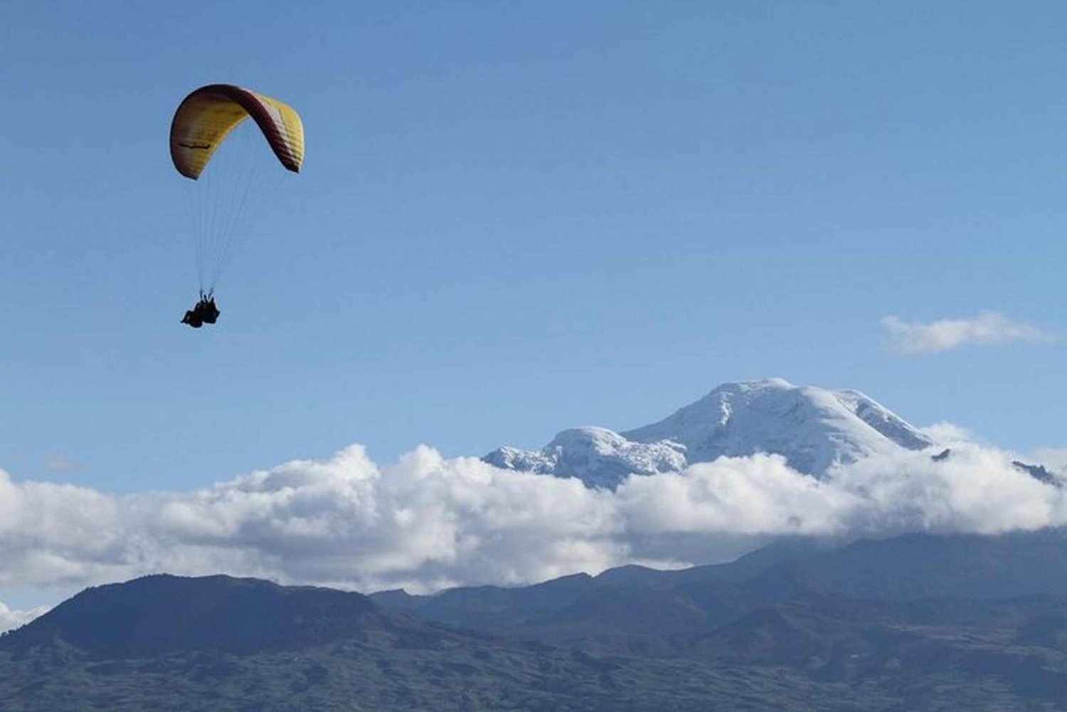 Baños: Vuelo biplaza en parapente con vistas a los Andes