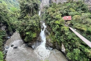 Baños vattenfallsrutt och berömda Pailon del Diablo & Lunch