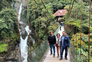 Baños vattenfallsrutt och berömda Pailon del Diablo & Lunch