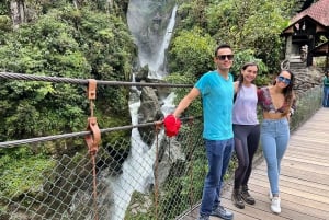 Route des cascades de Baños et du célèbre Pailon del Diablo & Déjeuner