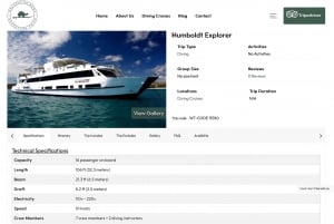 Prenota direttamente - Servizi di tour in battello alle Galápagos