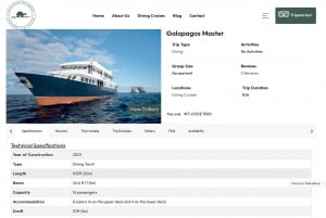 Prenota direttamente - Servizi di tour in battello alle Galápagos