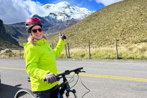Z Baños Chimborazo Volcan Wycieczka rowerowa i piesza oraz lunch