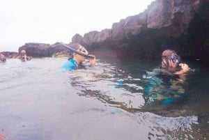 Excursão de 1 dia aos túneis de lava saindo da Ilha Isabela