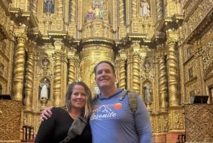 VISITE PRIVÉE ET EXCLUSIVE DE LA VILLE : Quito coloniale, téléphérique, Mitad del Mundo