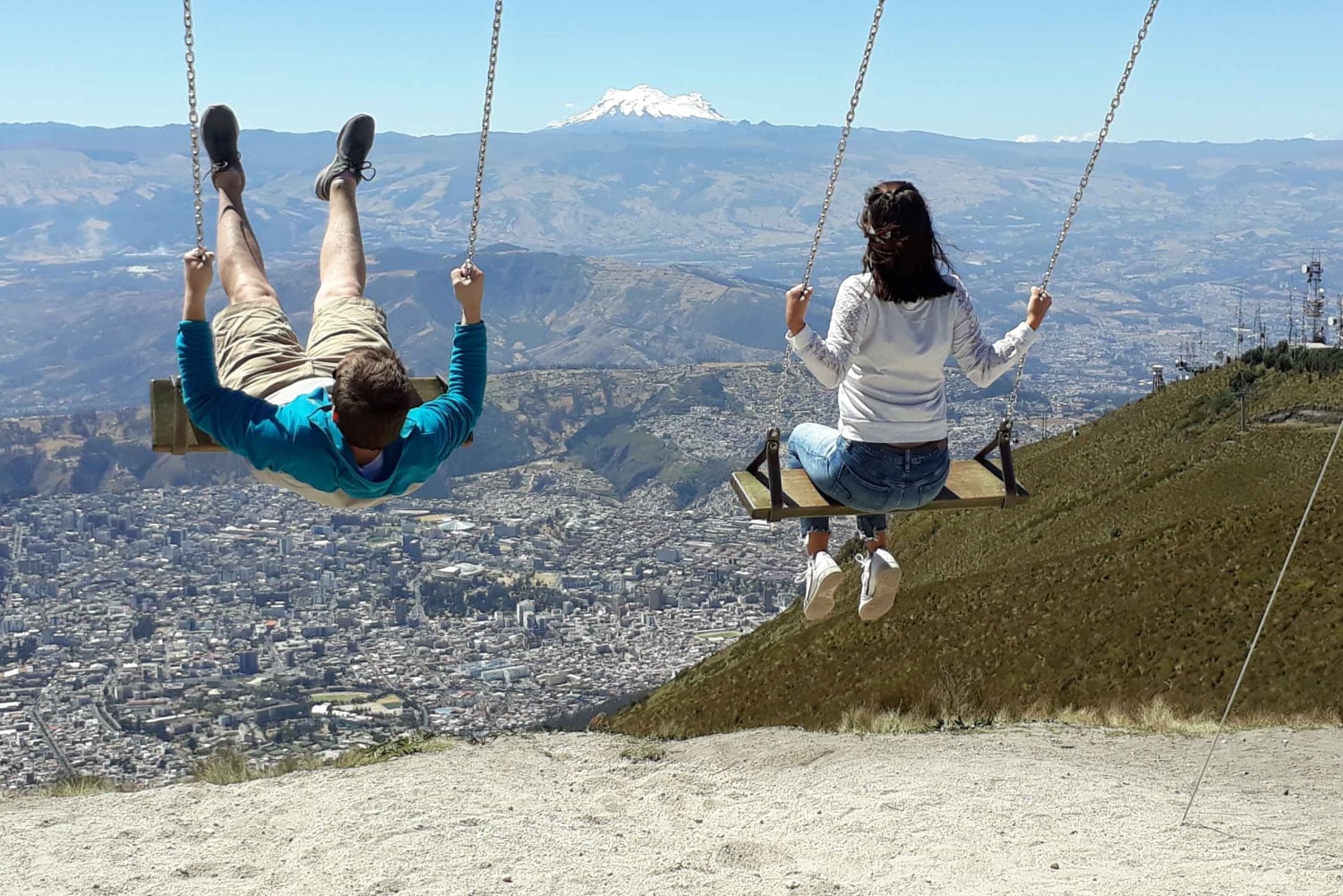 Quito: Köysirata-ajelu ja yksityinen kaupunkikierros