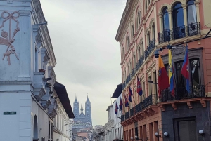 Quito: Historisch centrum, chocoladeproeverij en lunchpakket
