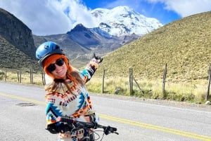 Riobamba: wycieczka rowerowa i piesza po wulkanie Chimborazo z lunchem
