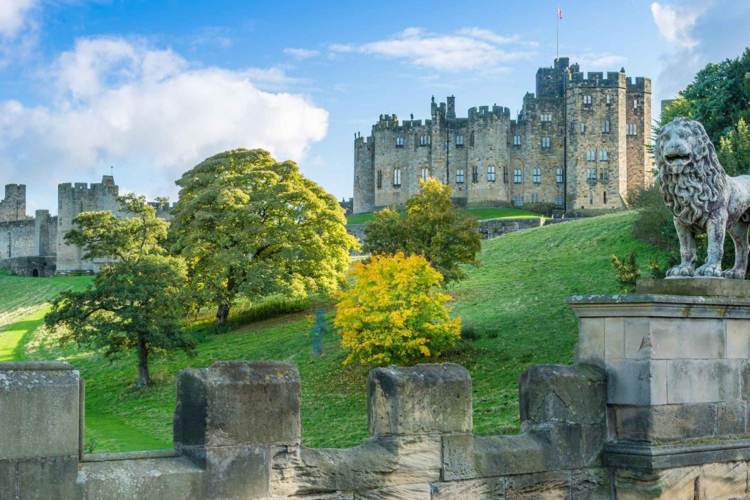Visite d'une journée du château d'Alnwick, du Northumberland et des Scottish Borders