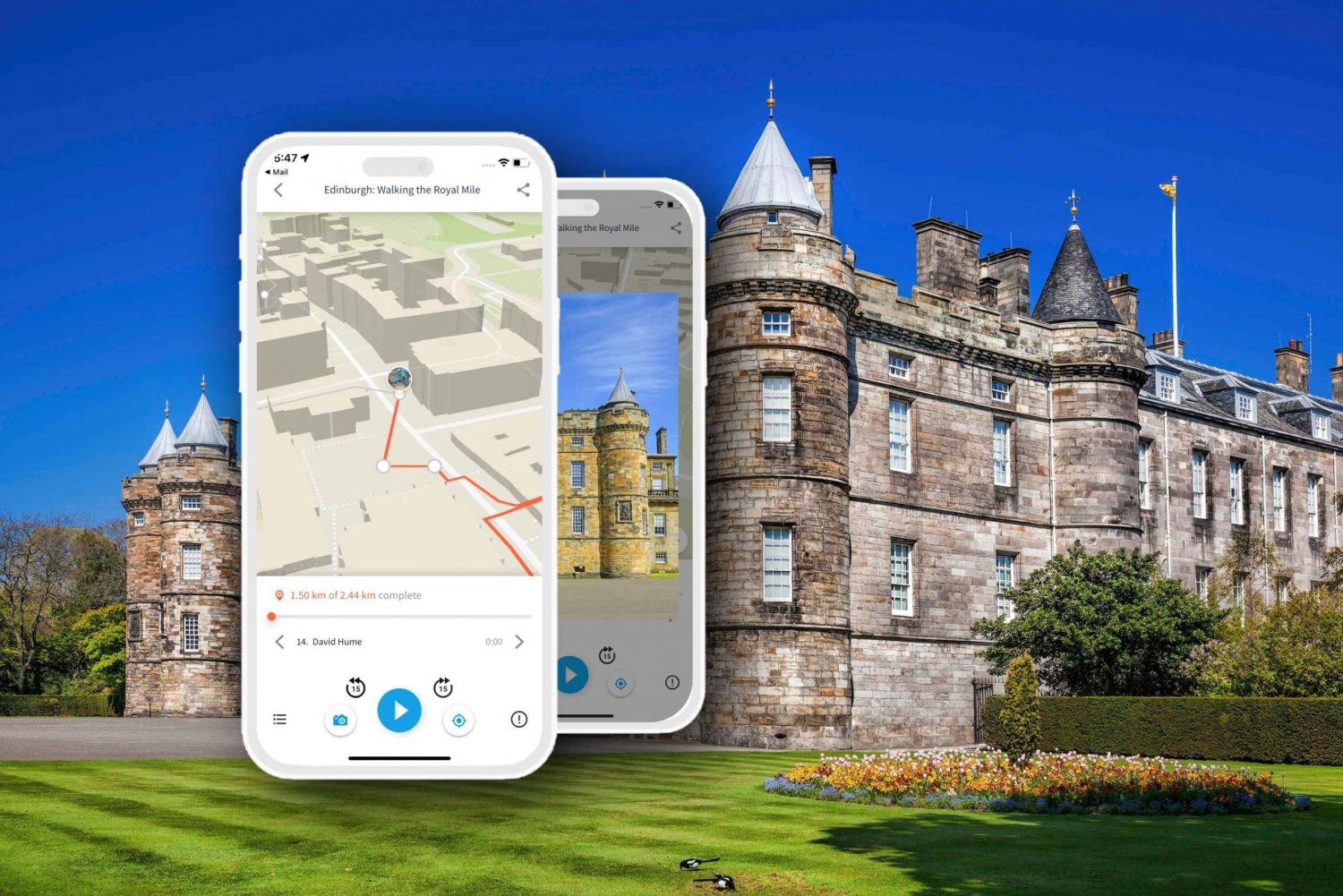Edinbourgh, Royal mile : visite guidée à pied avec audioguide