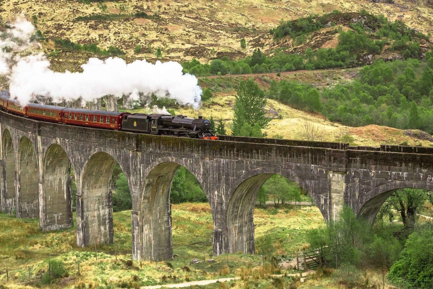 Edinburgh: Glen Coe, Jacobite Train en Highlands 2-daagse trip