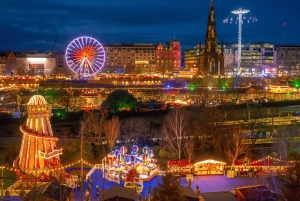Edinburgh: Julelystur på en vintagebuss