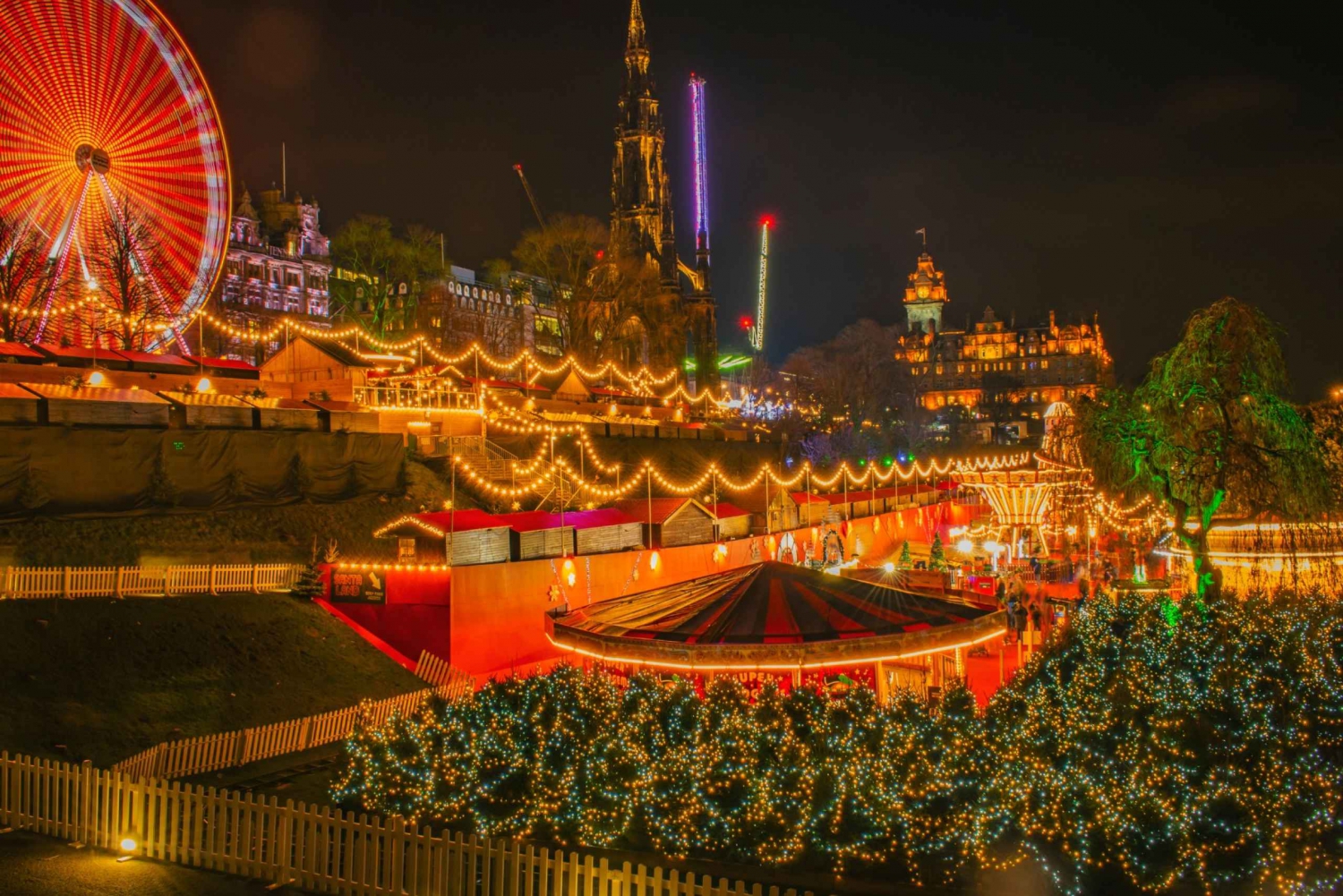 Edimbourg : Jeu numérique festif sur les marchés de Noël