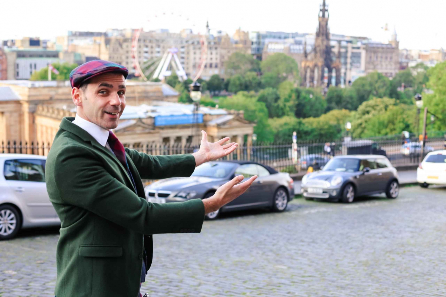 Edinburgh: komische wandeltocht met professionele cabaretier