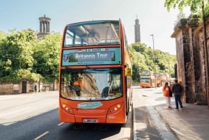 Edinburgh: Hop-On/Hop-Off-Bustour Stadt- und Britannia-Bustour (Kombi)