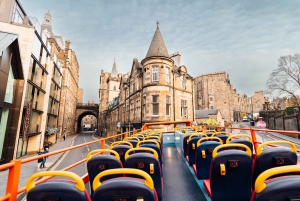 Edinburgh: Hop-On Hop-Off Combo City and Britannia Bus Tour