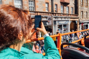 Edinburgh: Hop-On Hop-Off Combo City and Britannia Bus Tour