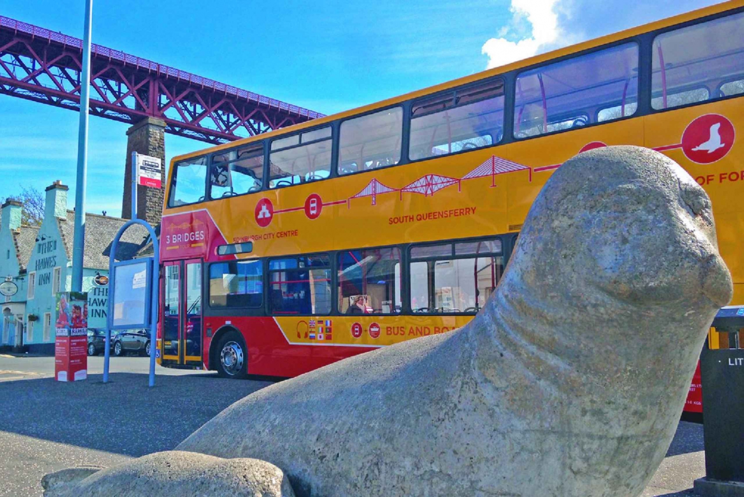 Edinburgh: Queensferry Bus Tour & Firth of Forth Cruise
