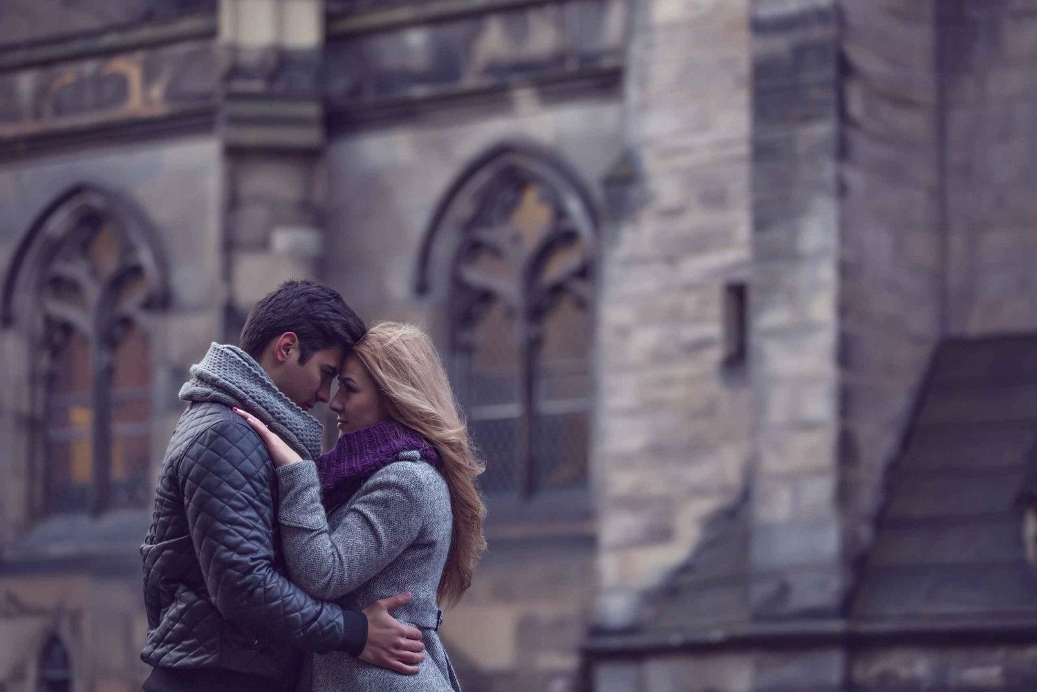 Edimburgo: Sessão de fotos profissional para casais românticos