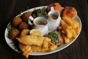 Edinburgh: Skotsk avsmakningstallrik på The Tolbooth Tavern