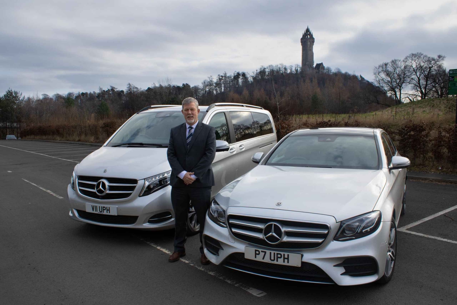 Translado privado de luxo do aeroporto de Edimburgo