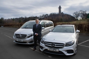 Translado privado de luxo do aeroporto de Edimburgo