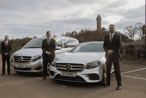 Translado privado de luxo do aeroporto de Edimburgo