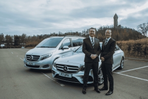 Translado privado de luxo do aeroporto de Edimburgo