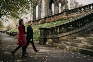 Privat fotografering med utsikt över det berömda Edinburgh Castle