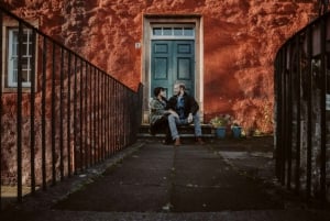 Privat fotografering med utsikt över det berömda Edinburgh Castle