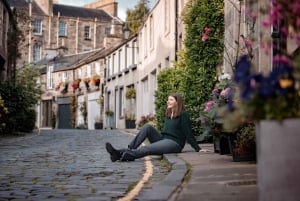 Privat fotografering med utsikt över det berömda Edinburgh Castle