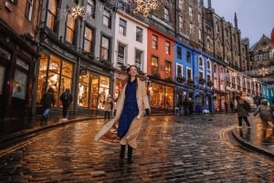 Privat fotografering med utsikt över det berömda Edinburgh Castle