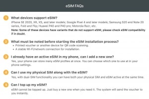 UK/Europe: 5G eSim Mobile Data Plan