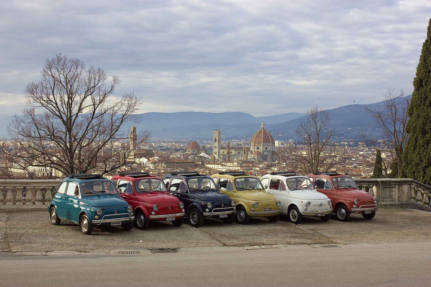 2-hour Self Drive in the morning in a vintage Fiat 500