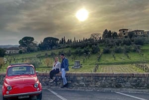 2-timmars rundtur i Vintage Fiat 500 med olivoljeprovning på gården