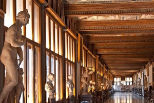 Kunst & Geschichte in den Uffizien: Medici-Einfluss & Terrassenblick