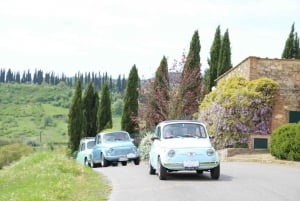 Excursão de dia inteiro pela zona rural de Chianti em um Fiat 500 vintage