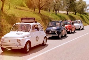 Visite d'une jounée dans la campagne du Chianti en Fiat 500 d'époque