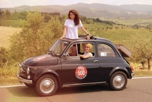 Heldagstur i Chianti-landskabet i en vintage Fiat 500
