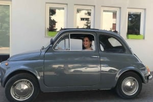 Passeio de um dia inteiro pela zona rural de Chianti em um Fiat 500 antigo