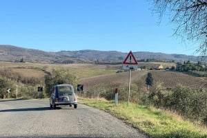 Heldagstur i Chianti-landskabet i en vintage Fiat 500