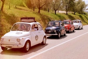 Excursão de dia inteiro pela zona rural de Chianti em um Fiat 500 vintage