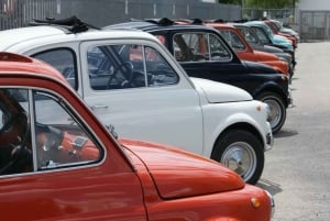 Excursão de dia inteiro pela zona rural de Chianti em um Fiat 500 vintage