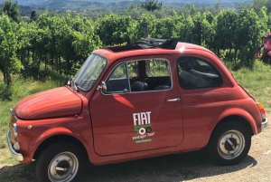 Chianti Countryside Full-Day Tour by Vintage Fiat 500