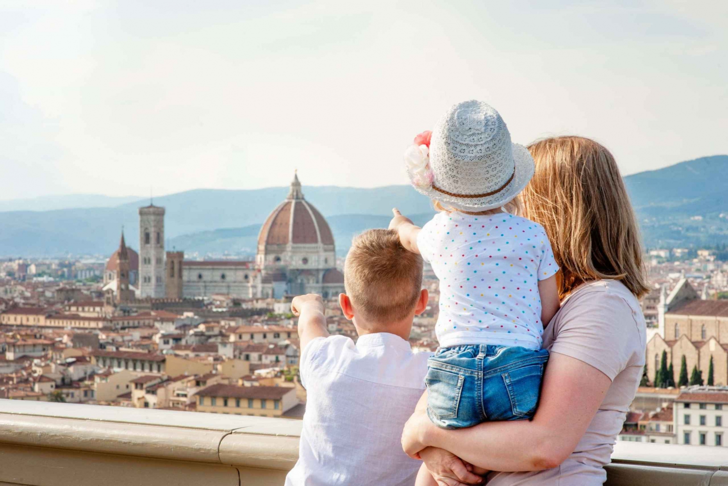 Familietur til gamlebyen i Firenze og da Vinci-museet