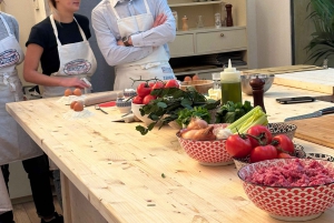 Florence: Flambé Cheese Wheel Truffle Pasta Class & Tiramisù