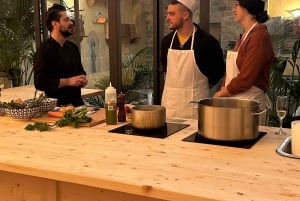 Florence: Flambé Cheese Wheel Truffle Pasta Class & Tiramisù