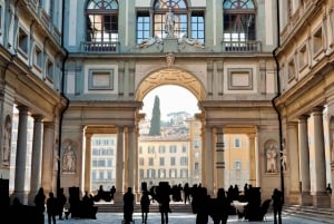 Florance: E-Golf Cart Tour with Uffizi Gallery Guided Visit