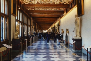 Florance: E-Golf Cart Tour with Uffizi Gallery Guided Visit
